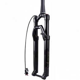 ZQW Mountain Bike Fork ZQW MTB Downhill Fork 27.5 / 29 Inch Bicycle Suspension Fork, Air Damping Disc Brake Straight Tube 1-1 / 2" RL Travel 105mm Thru Axle 15mm (Color : A, Size : 27.5inch)