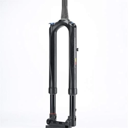 ZSR-haohai Spares ZSR-haohai MTB Carbon Bicycle Fork Mountain Bike Fork 27.5 29er RS1 ACS Solo Air 100 * 15MM Predictive Steering Suspension Oil and Gas Fork (Color : 29inch Black)