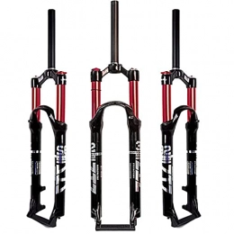 ZTZ Mountain Bike Fork ZTZ 26 / 27.5 / 29 Suspension Travel 120mm MTB Air Suspension Fork, 1 1 / 8 Straight Tube QR 9mm Manual / Remote Control XC AM Ultralight Mountain Bike Front Forks Red (29 Inch)