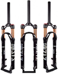 ZTZ Mountain Bike Fork ZTZ Mountain Bike Front Fork, 26 / 27.5 / 29 inch Air Mountain Bike Suspension Fork Suspension MTB Gas Fork 100mm Travel Straight / Tapered Tube Bicycle Front Fork (Lock out, 27.5inch)