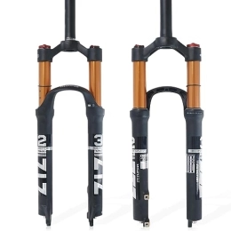 ZTZ Mountain Bike Fork ZTZ【UK STOCK】Magnesium Alloy Mountain Front Fork Air Pressure Shock Absorber Fork Fork Bicycle Accessories 27.5 Lock out