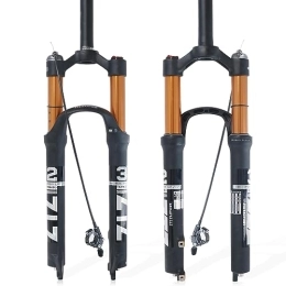 ZTZ Mountain Bike Fork ZTZ【UK STOCK】Magnesium Alloy Mountain Front Fork Air Pressure Shock Absorber Fork Fork Bicycle Accessories 27.5 Romote Lock out
