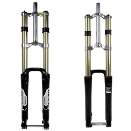 ZTZ Spares ZTZ【UK STOCK MTB Bike Suspension Fork 180mm Travel, Bicycle Magnesium Alloy Downhill Forks 20mm Axle, 1-1 / 8" Threadless Mountain Bikes Fork 26inch