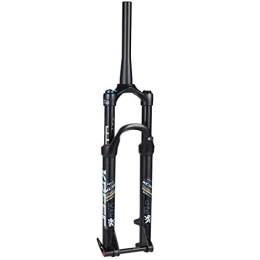 ZYHDDYJ Spares ZYHDDYJ Bike Fork 26" 1-1 / 8" Suspension Fork, MTB Mountain Bike Aluminum Alloy Cone Disc Brake Damping Adjustment Travel 100mm Black&White (Color : Black, Size : 27.5inch)
