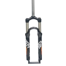 ZYHDDYJ Spares ZYHDDYJ Bike Fork 26inch Air Fork, Aluminum Alloy Shoulder Control Suspension Fork, 100mm Travel, MTB Front Fork (Color : Orange, Size : 27.5inch)