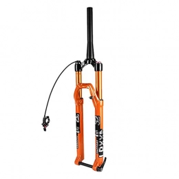 ZYHDDYJ Mountain Bike Fork ZYHDDYJ Bike Fork 27.5 / 29 Inch Mountain Bike Front Suspension Fork Travel 100mm Disc Brake Damping Tortoise And Hare Rebound Cycling Accessories (Color : Orange, Size : 27.5 inch)