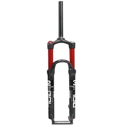 ZYHDDYJ Mountain Bike Fork ZYHDDYJ Bike Fork Front Suspension Fork 26 / 27.5 / 29 Inch Double Air Chamber Mountain Bike Travel 100mm Disc Brake Aluminum Alloy Cycling Accessories (Size : 27.5 inch)