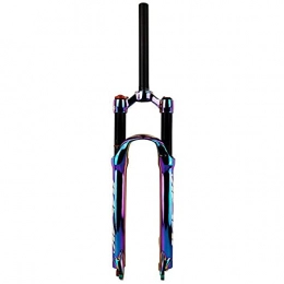 ZYHDDYJ Mountain Bike Fork ZYHDDYJ Bike Fork Mountain Bike Front Forks Air 27.5 / 29 Inch Travel 100mm Damping Adjustment Disc Brake Cycling Accessories Shoulder Control (Size : 27.5 inch)