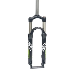 ZYHDDYJ Mountain Bike Fork ZYHDDYJ Bike Fork Mountain Bike Suspension Forks 26 / 27.5 / 29 Inch MTB Bicycle Front Fork Mechanical Fork 105mm Travel 28.6mm QR 9mm Straight Tube (Color : Black Green, Size : 26inch)