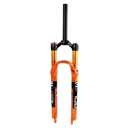 ZYHDDYJ Mountain Bike Fork ZYHDDYJ Bike Fork MTB Front Fork 26 27.5 29 Inch Mountain Bike Suspension Fork Air Pressure QR 9mm Disc Brake Straight / Tapered Tube Front Forks (Color : Straight manual, Size : 27.5inch)