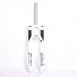 ZYHDDYJ Mountain Bike Fork ZYHDDYJ Bike Fork Shoulder-controlled Air Fork, 26 / 27.5 Inch Mountain Bike Suspension Front Fork, Suitable For Disc Brake Front Fork (Color : White, Size : 27.5inch)