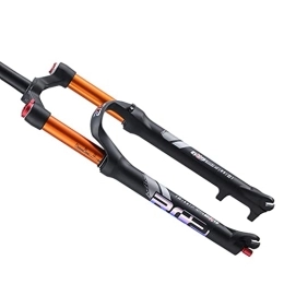 ZYHDDYJ Mountain Bike Fork ZYHDDYJ Bike Fork Suspension Fork Mountain Bike Air 26 / 27.5 Inch Double Chamber Damping Tortoise And Hare Adjustment Travel 110mm Disc Brake (Color : Black, Size : 27.5 inch)