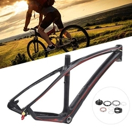 01 02 015 Mountain Bike Frames 01 Bicycle Front Fork Frame, Sturdy and Durable Bicycle Frame Good Sense Of Use with Headset Seatpost Clip Tail Hook for Mountain Bike