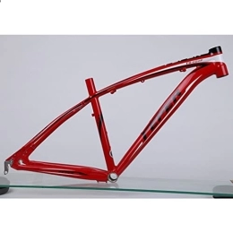 WAMBAS Mountain Bike Frames 26er Mountain Bike Frame 19'' 20'' Aluminum Alloy MTB Frame QR 135mm Disc Brake Frame, for 26 Inch Wheels (Color : Red, Size : 26x19'')
