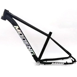DHNCBGFZ Spares 29er MTB Frame XC Hardtail Mountain Bike Frame 15'' / 17'' / 19'' Aluminum Alloy Disc Brake Frame QR 135mm BB68 Internal Routing (Color : Black, Size : 15'')