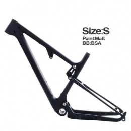 GONGJU Mountain Bike Frames 29er UD Carbon MTB BSA Rear Shock 165 * 38mm * 22mm Mountain Bike Frame