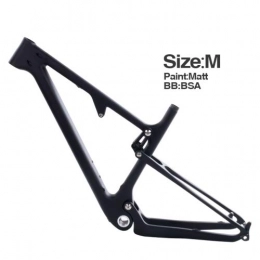 GONGJU Mountain Bike Frames 29er UD Carbon MTB BSA Rear Shock 165 * 38mm * 22mm Mountain Bike Frame M