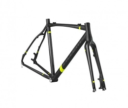 Accent Mountain Bike Frames Accent CX-ONE PRO DISC SET Cyclocross Bike Frame (black-yellow fluo matt, XL)