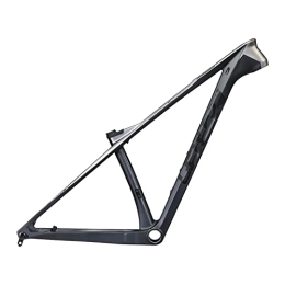 AIRAXE Mountain Bike Frames AIRAXE Carbon Fiber MTB Frame 29er Plus Carbon Fiber Frame 148 * 12mm Carbon Fiber Frame 15 / 17 / 19 Inch Handlebar Seatpost (Color : Black Frame Only, Size : 17)