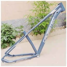 DHNCBGFZ Spares Aluminium Alloy Fiber Hardtail Mountain Bike Frame 27.5er 29er Disc Brake MTB Frame Internal Routing QR 135mm With Tail Hooks (Color : Gray silver, Size : 27.5er)