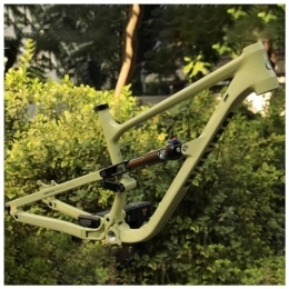 DHNCBGFZ Spares Aluminium Alloy Suspension Enduro MTB Bike Frame 27.5er 29er Thru Axle 12×148mm Softrail Mountain Bike Frameset 15'' 16.5'' 18'' 160mm Travel Fit AM / DH Mountain With Rear Shocks ( Color : E , Size : 2