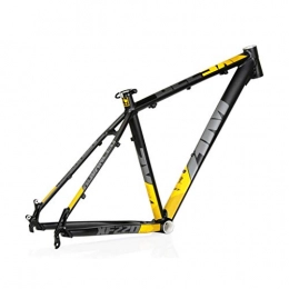 Mountain Bike Spares AM / XF220 Mountain Bike Frame, 26 / 27.5 Inch Lightweight Aluminum Alloy Bike Frame, Suitable For DIY Assembly Of Mountain Bike Accessories(Black / yellow (Size : 27.5")