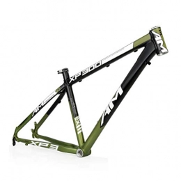 Mountain Bike Spares AM / XP300 Mountain Bike Frame, 26 / 16 Inch Lightweight Aluminum Alloy Bike Frame, Suitable For DIY Assembly Of Mountain Bike Accessories(Black / green