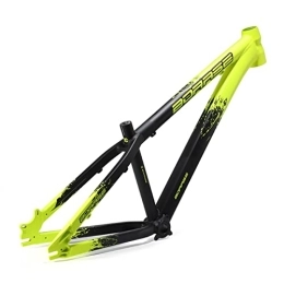  Mountain Bike Frames Bicycle Frame, 26in Aluminum Alloy Downhill Mountain Bike Hard Frame, Compatible with Straight / Tapered Fork, 30.8mm Seatpost Diameter, Yellow