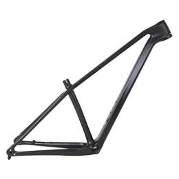 DFNBVDRR Mountain Bike Frames Bike Frame Carbon T900 27.5 / 29in Mountain Bike Frame 15'' / 17'' / 19'' Disc Brake Thru Axle BOOST Frame BB92 Press-in Bottom Bracket Internal Routing (Color : Matte black, Size : 17x29'')