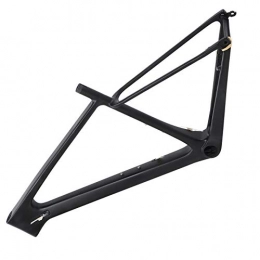 Bike Frame, Lightweight Carbon Fiber Bike Front Fork Frame with Seatpost Clip Tube Shaft for Mountain Bicycle(29ER*17 in)