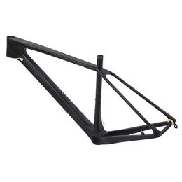 Gedourain Mountain Bike Frames Bike Frame, No Deformation Carbon Fiber Front Fork Frame with Seatpost Clip Tube Shaft Tail Hook for Road Bike for Mountain Bike(29ER*19 inch)