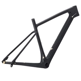 Gedourain Mountain Bike Frames Bike Front Fork Frame, No Deformation Excellent Hardness Easy To Install Bicycle Frame Corrosion Resistance with Seatpost Clip for Mountain Bike(29ER*19 inch)