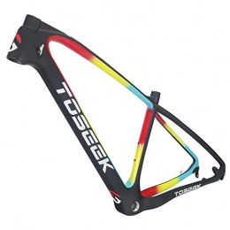 BOC Spares BOC New Red Yellow Blue Painting Ultra-Light Weight Carbon MTB Mountain Off-Road Bikes Frame T1000 Ud Carbon Bike Bicycle Frame MTB 29Er 27.5Er 15' 17'19'Inch, 27.5 * 17Inch, 27.5 * 19inch