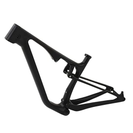 BUOQ Spares Carbon Fiber Mountain Bike Frame Easy to Install Bike Frame Shock Absorption for Riding