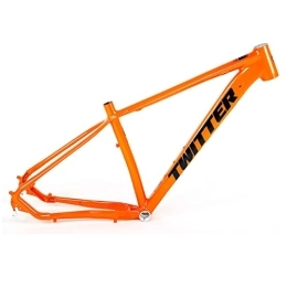 DFNBVDRR Mountain Bike Frames DFNBVDRR Mountain Bike Frame 15 / 17 / 19'' Aluminium Alloy Bicycle Frame Quick Release Axle 135mm BB86 Routing Internal MTB Frame For 27.5ER 29ER Wheels (Color : Orange, Size : 19x27.5in)