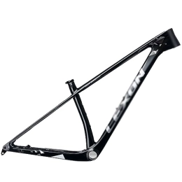 DHNCBGFZ Mountain Bike Frames DHNCBGFZ Carbon Fiber MTB Frame 29er Hardtail Mountain Bicycle Frame 15'' 17'' 19'' Thru Axle 148mm Travel 100mm BB92 Routing Internal (Color : Black, Size : 29x17'')