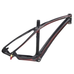 Dilwe Spares Dilwe Bike Frame, 27.5ERx17.5in Carbon Bike Frame with Headset and Seatpost clip for Mountain Bicycle