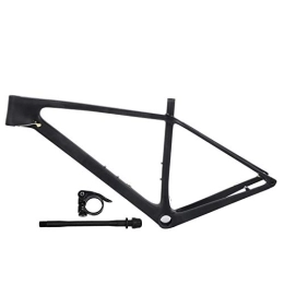 Dilwe Mountain Bike Frames Dilwe Bike Front Fork Frame, Carbon Fiber Bicycle Frame with Seatpost Clip Tube Shaft Fit for Mountain Bike(29ER*19oinch) Bicycles and spare parts