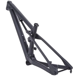 FAXIOAWA Mountain Bike Frames FAXIOAWA Bike Front Suspension Bike Frames T800 Carbon fiber suspension mountain bike frame 148x12mm Boost full suspension Bicycle Accessories 27.5 / 29ER (Color : Black, Size : 29x15.5in)