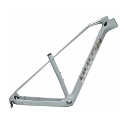 FAXIOAWA Spares FAXIOAWA Carbon Fiber Mountain Bike Frame27.5 / 29 Inch Bike Accessories, Accessories High-Strength Frame, Bottom Bracket Road Carbon Bike Frame，grey (Size : 27.5in)