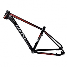 Ouqian Spares Fixed Gear Bike Frames Mountain Bike Frame 27.5 Inch Inner Line Aluminum Alloy Frame Bicycle Ultra Light Bike Frames (Color : Black, Size : One Size)