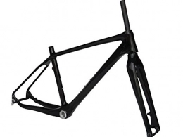 Flyxii Mountain Bike Frames Flyxii Full Carbon 3k Glossy Mountain Bike MTB Bicycle Frame 18" Fork