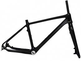 Flyxii Mountain Bike Frames Flyxii Full Carbon 3k Glossy Mountain Bike MTB Bicycle Frame 18" Fork ( for BSA )