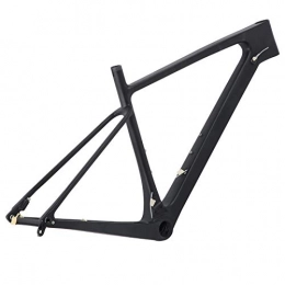 FOLOSAFENAR Spares FOLOSAFENAR Bike Frame, Lightweight Excellent Hardness No Deformation Bike Front Fork Frame with Seatpost Clip for Mountain Bike(29ER*17 inch)