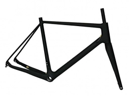 Flyxii Spares Full Carbon Toray Matt Cyclocross Bike Disc Brake BSA Frame 52cm 12 * 142mm Thru Axle Flat Mount Fork 15 * 100mm Thru Axle