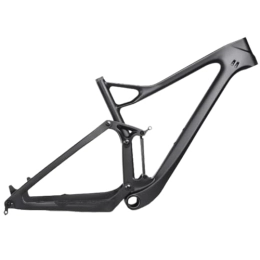 DHNCBGFZ Spares Full Suspension XC Carbon Mountain Bike Frame Disc Brake MTB Carbon Softail Frame 29er Boost 27.5er Plus Suspension Frame Bike Accessories (Size : 29er 19")