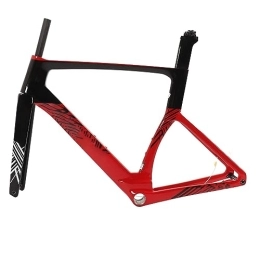 Gedourain Mountain Bike Frames Gedourain Mountain Bicycle Frame, Carbon Fiber Replacement Parts Bike Frame Accessories No Deformation Front Fork Stem for Bike Modification (M-52CM)