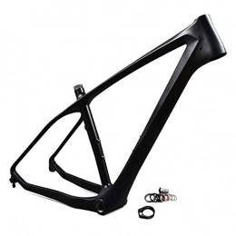 GONGJU Spares GONGJU Carbon MTB Bike Frame 26er 16 / 18 / 20 Mountain Bike Bicycle Frame 197 * 12mm, Matte, 16inch