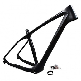 GONGJU Spares GONGJU Carbon MTB Bike Frame 26er 16 / 18 / 20 Mountain Bike Bicycle Frame 197 * 12mm, Matte, 20inch
