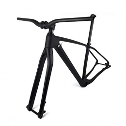 GONGJU Spares GONGJU Full Carbon MTB Bicycle Frameset 27.5er 29er Mountain Bike Carbon Frame+ Fork+ Seaptost+ Stem+ Handlebar Set, 27.5er 17inch Matte